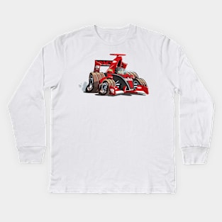 cartoon f1 Kids Long Sleeve T-Shirt